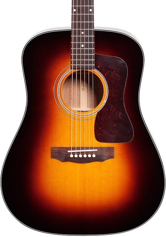 Guild D-40 Traditional Acoustic Guitar (with Case), Antique Sunburst, Body Straight Front