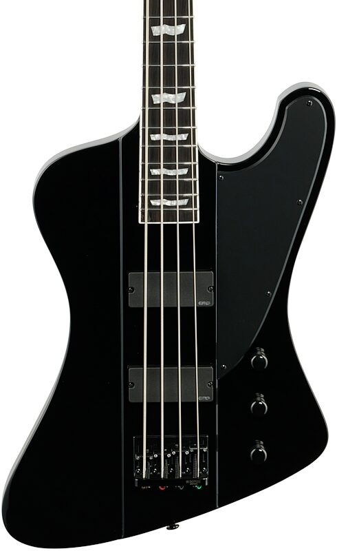 ESP LTD Phoenix 1004 Electric Bass, Black, Body Straight Front