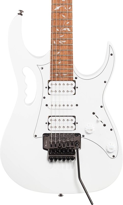 Ibanez Steve Vai JEM Junior Electric Guitar, White, Body Straight Front
