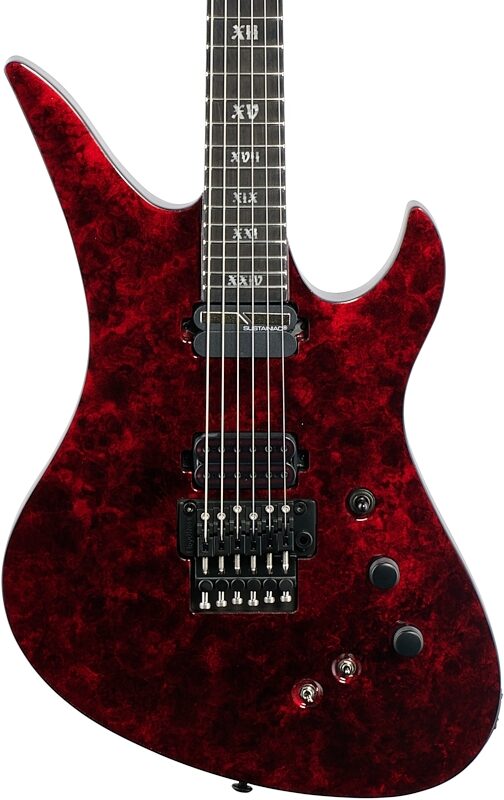 Schecter Avenger FR-S Apocalypse Electric Guitar, Red Reign, Body Straight Front