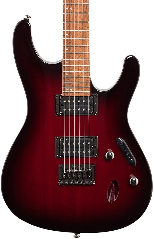 Ibanez S521 Electric Guitar, Blackberry Sunburst, Body Straight Front