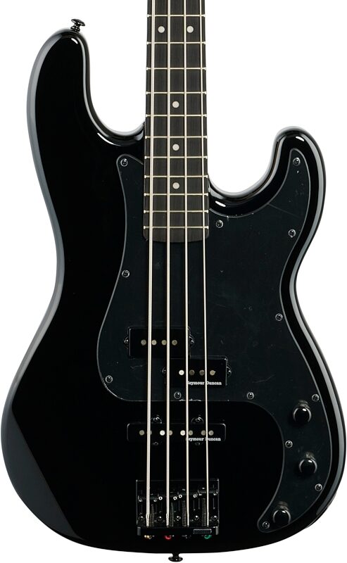 ESP LTD Surveyor 87 Electric Bass, Black, Body Straight Front