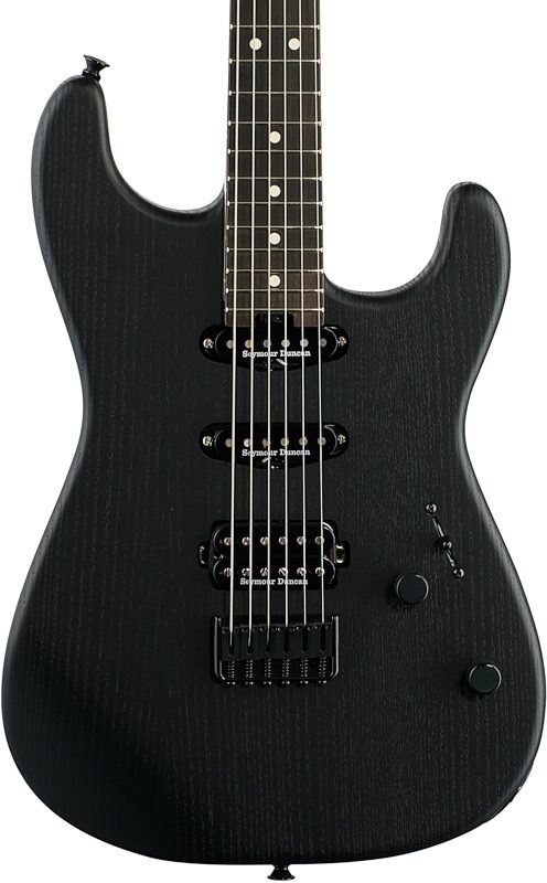 Charvel Pro-Mod San Dimas SD3 HSS HT Electric Guitar, Sassafras Black, Body Straight Front