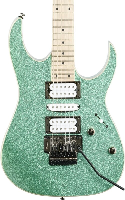 Ibanez RG470MSP Electric Guitar, Turquoise Sparkle, Body Straight Front