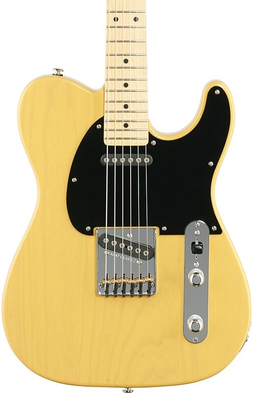 G&L Fullerton Deluxe ASAT Classic Electric Guitar (with Gig Bag), Butterscotch, Body Straight Front