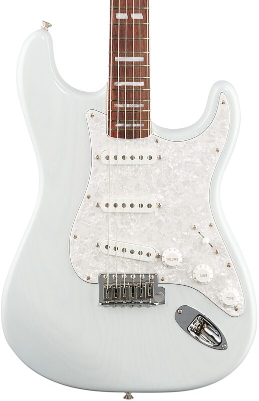 Fender Kenny Wayne Shepherd Stratocaster Electric Guitar (with Case), Transparent Sonic Blue, Body Straight Front
