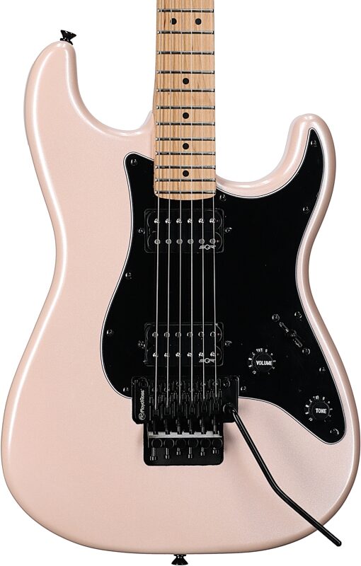 Squier Contemporary Stratocaster HH FR Electric Guitar, Shell Pink, Body Straight Front