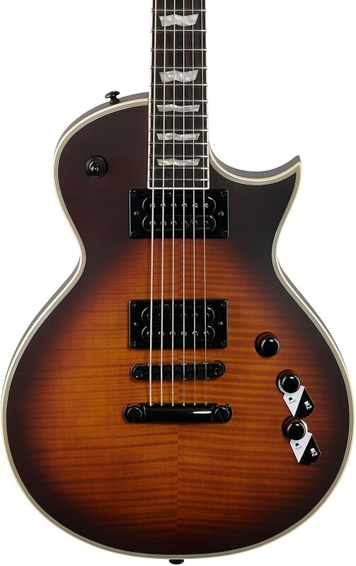 ESP LTD EC-1000T CTM Traditional Series Electric Guitar, Tobacco Sunburst, Body Straight Front