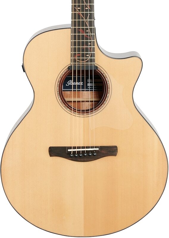 Ibanez AE325 Acoustic-Electric Guitar, Natural Low Gloss, Blemished, Body Straight Front
