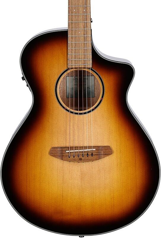 Breedlove ECO Discovery S Concert CE Acoustic-Electric Guitar, Edgeburst, Body Straight Front