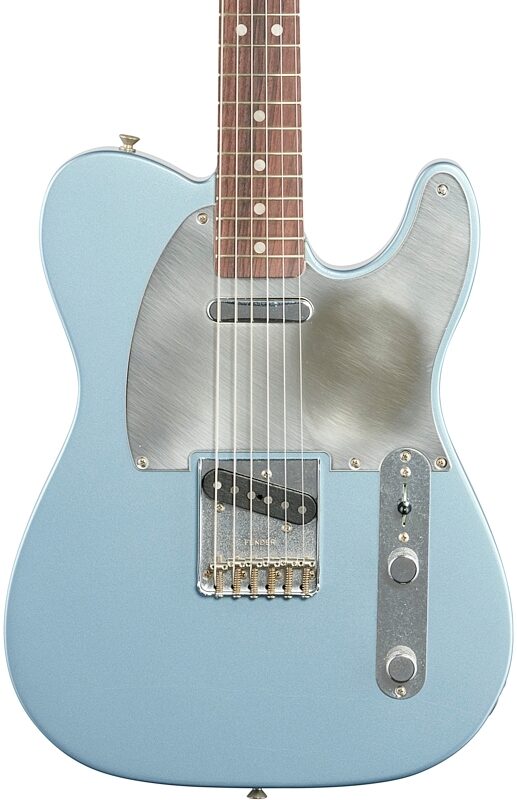 Fender Chrissie Hynde Telecaster Electric Guitar (with Case), Ice Blue Metal, Body Straight Front
