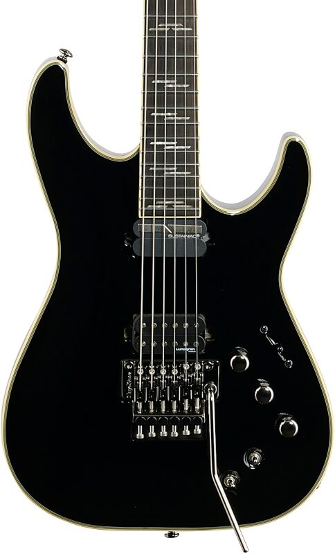 Schecter C-1 FR-S Blackjack Electric Guitar, Gloss Black, Body Straight Front