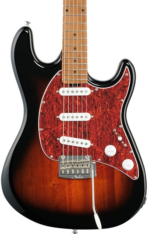 Sterling by Music Man Cutlass Electric Guitar, Vintage Sunburst, Body Straight Front