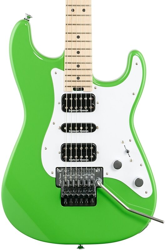 Charvel Pro-Mod SoCal Style 1 SC3 HSH FR Electric Guitar, Slime Green, Body Straight Front