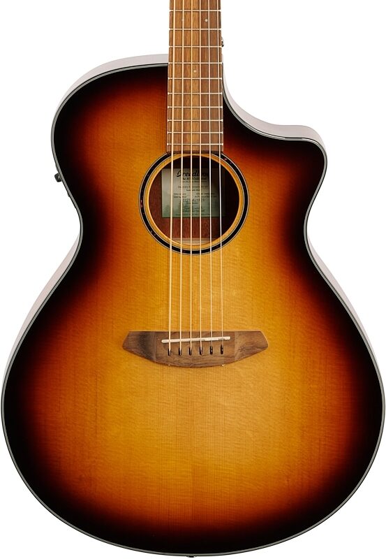 Breedlove ECO Discovery S Concerto CE Acoustic Guitar, Sitka Edgeburst, Body Straight Front