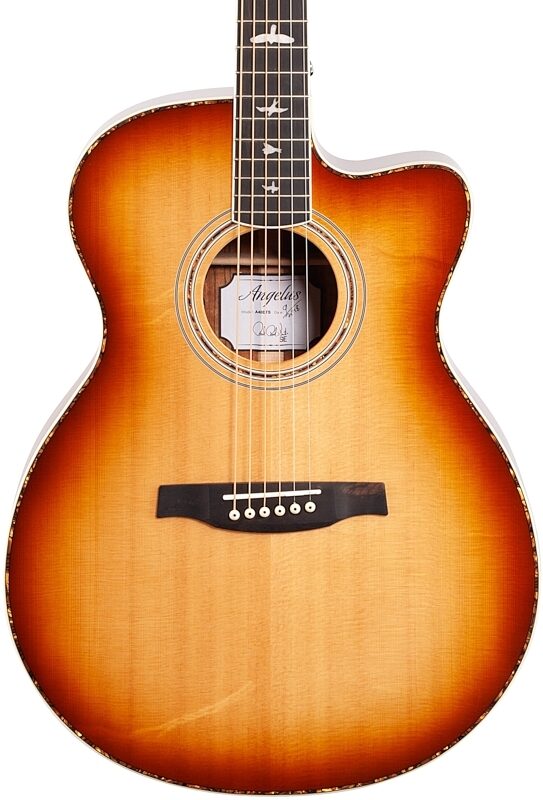 PRS Paul Reed Smith SE Angelus A40E Acoustic-Electric Guitar (with Case), Tobacco Sunburst, Body Straight Front