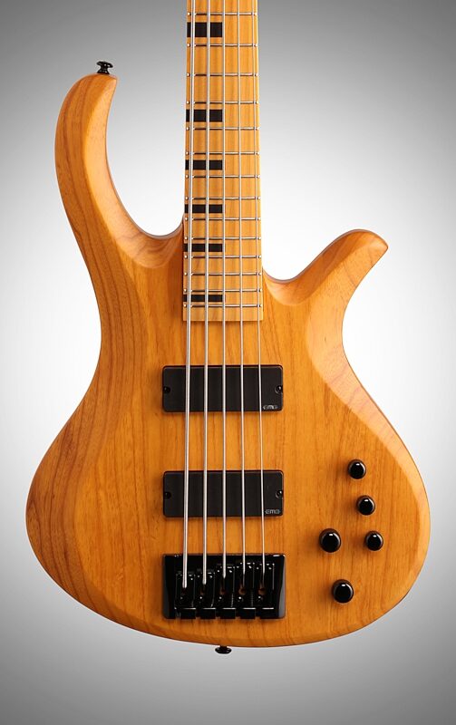 Schecter Session Riot 5 Electric Bass, Aged Natural Satin, Body Straight Front