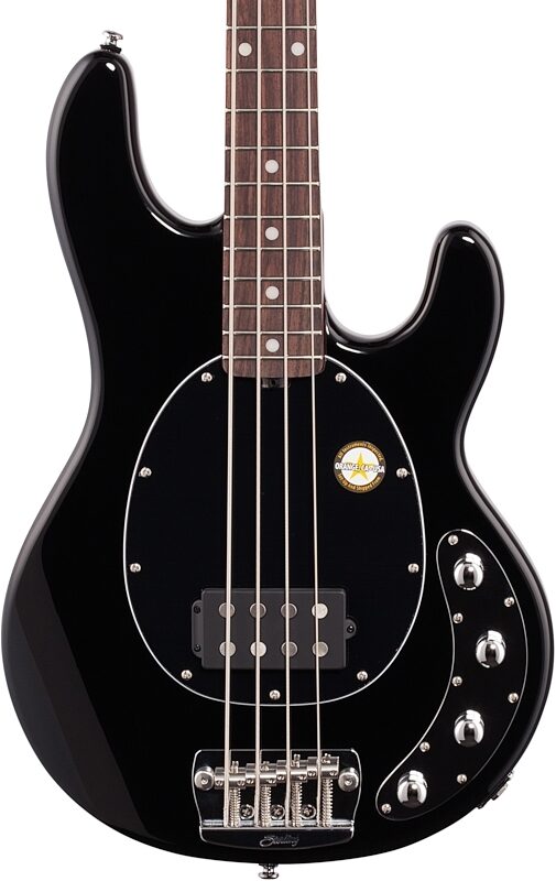 Sterling by Music Man Ray34 Electric Bass Guitar, Black, Body Straight Front