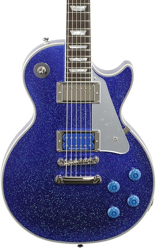 Epiphone Tommy Thayer Les Paul Electric Blue Electric Guitar (with Case), New, Body Straight Front