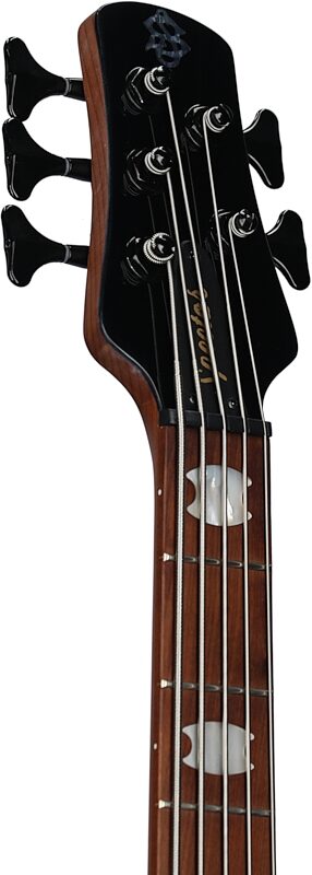 Spector EuroBolt 5 Electric Bass (with Gig Bag), Inferno Red Gloss, Serial Number 21NB19104, Headstock Left Front