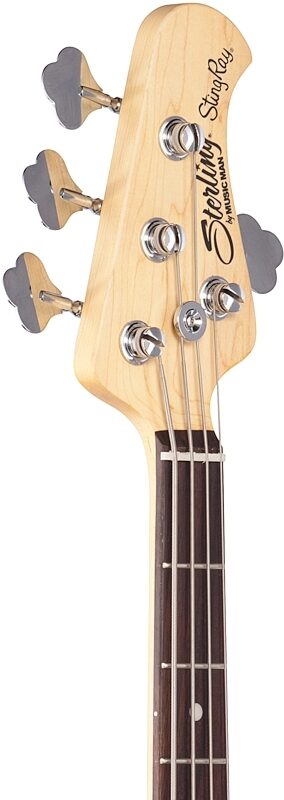 Sterling by Music Man StingRay Ray24 Electric Bass, Toluca Lake Blue, Headstock Left Front