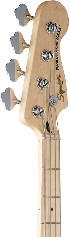 Squier Affinity Precision PJ Electric Bass, Maple Fingerboard, Black, Headstock Left Front