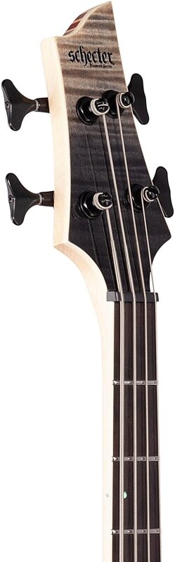 Schecter SLS Elite-4 Electric Bass, Black Fade Burst, Headstock Left Front
