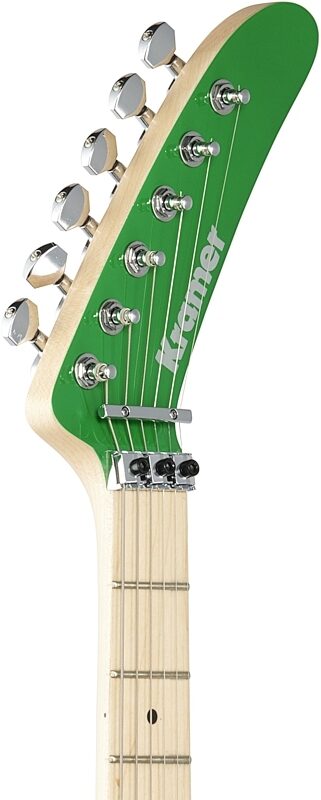 Kramer The 84 Electric Guitar, Green Soda, Headstock Left Front