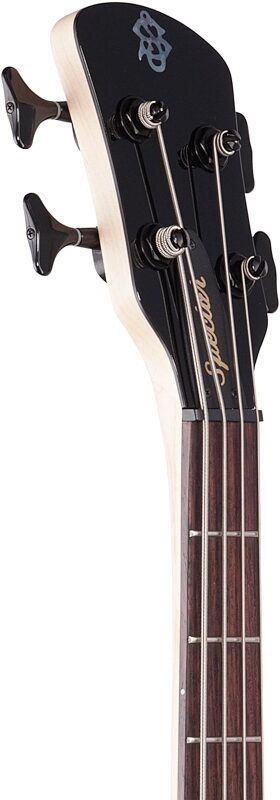 Spector Bantam 4 Short Scale Electric Bass (with Gig Bag), Black Stain Gloss, Headstock Left Front