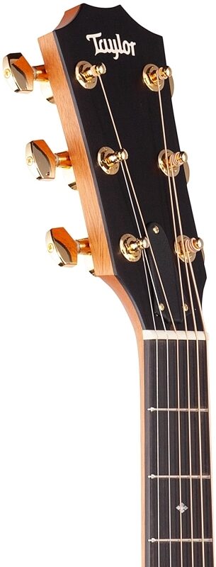 Taylor 214ce Koa Deluxe GA Acoustic-Electric Guitar, Left-Handed (with Case), New, Headstock Left Front