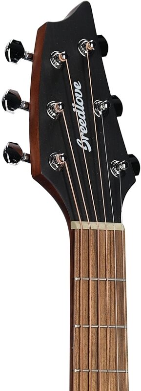 Breedlove ECO Discovery S Concert CE Acoustic-Electric Guitar, Edgeburst, Headstock Left Front