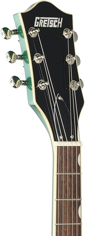 Gretsch G5622LH Electromatic CB DC Electric Guitar, Left-Handed, Georgia Green, Headstock Left Front