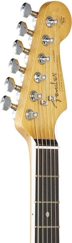 Fender Kurt Cobain Jaguar Electric Guitar, with Rosewood Fingerboard (with Case), 3-Color Sunburst, Headstock Left Front