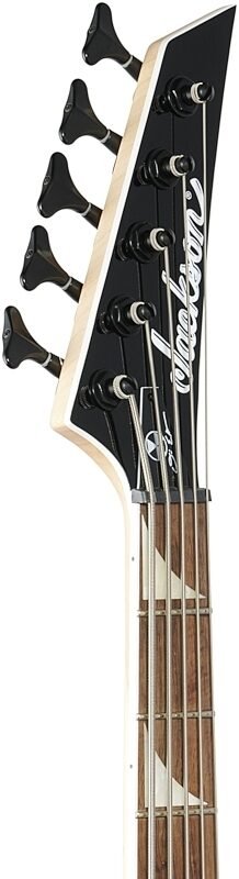 Jackson X Ellefson CBX V Concorde Electric Bass, 5-String (with Laurel Fingerboard), Satin Black, Headstock Left Front