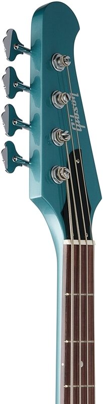 Gibson Non-Reverse Thunderbird Electric Bass (with Case), Pelham Blue, Headstock Left Front