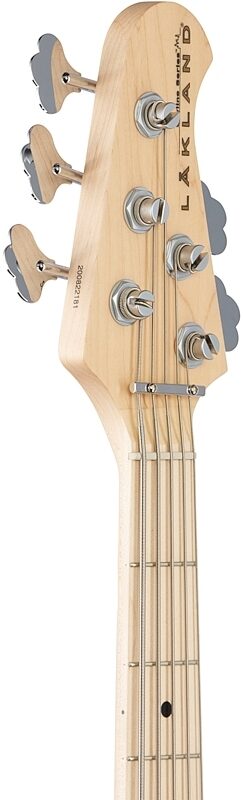 Lakland Skyline 55-02 Deluxe Maple Neck Bass Guitar, Honey Sunburst, Headstock Left Front