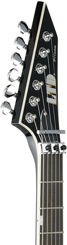 ESP LTD M1 Custom 87 Electric Guitar, Black, Headstock Left Front