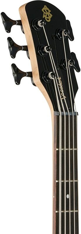 Spector Performer Electric Bass, 5-String, Black, Headstock Left Front