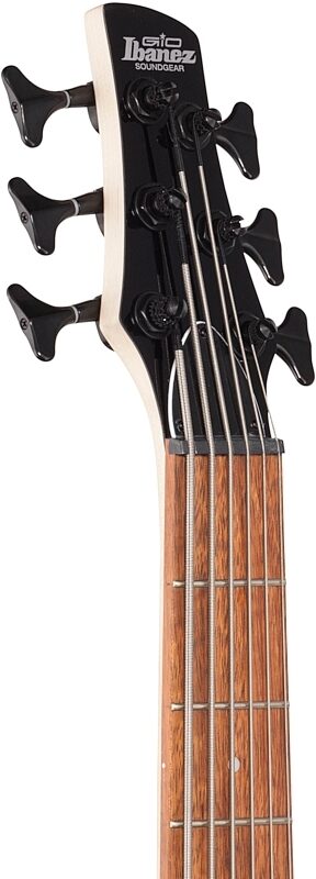 Ibanez GSR206SM Electric Bass, 6-String, Natural Gray Flat, Headstock Left Front
