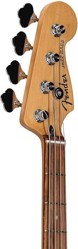 Fender Player Plus Jazz Electric Bass, Pau Ferro Fingerboard (with Gig Bag), 3-Color Sunburst, Headstock Left Front