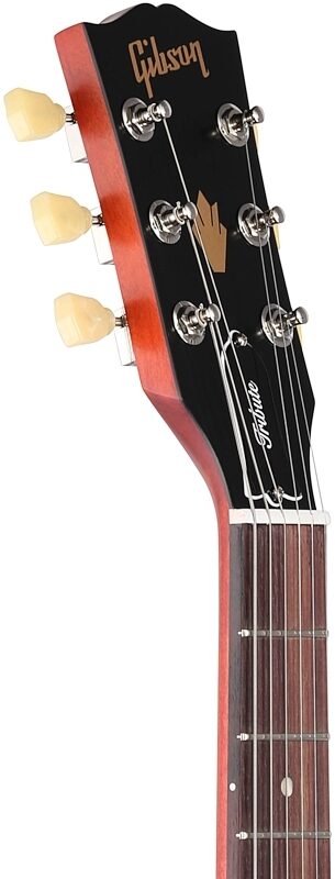 Gibson SG Tribute Electric Guitar (with Soft Case), Vintage Satin Cherry, Headstock Left Front