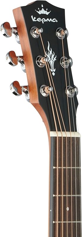 Kepma K3 Mini 36 Acoustic-Electric Guitar, Natural Matte, Headstock Left Front