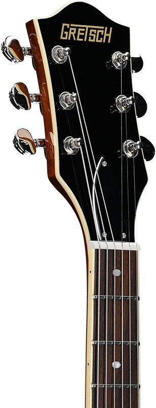 Gretsch G2655T P90 Streamliner Center Block Jr. with Bigsby Electric Guitar, Midnight Sapphire, Headstock Left Front
