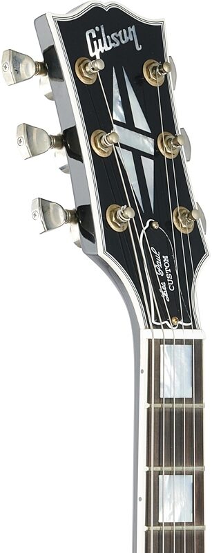 Gibson Exclusive Les Paul Custom VOS Electric Guitar, Bolivian Rosewood Fingerboard (with Case), Ebony, Headstock Left Front