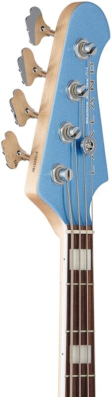 Lakland Skyline Darryl Jones 4 Bass Guitar, Lake Placid Blue, Headstock Left Front