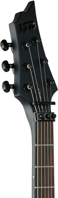 ESP LTD F Black Metal Electric Guitar, New, Headstock Left Front