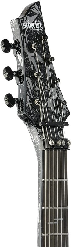 Schecter C-7 FR-S Electric Guitar, Silver Mountain, Headstock Left Front