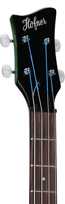 Hofner Ignition Club Electric Bass, Green Burst, Headstock Left Front