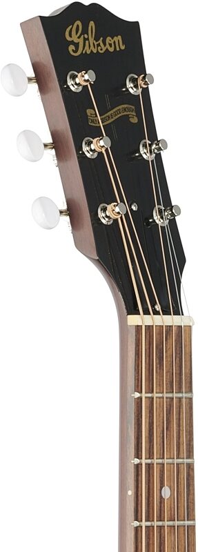 Gibson Custom 1942 Banner LG-2 VOS Acoustic Guitar (with Case), Vintage Sunburst, Headstock Left Front