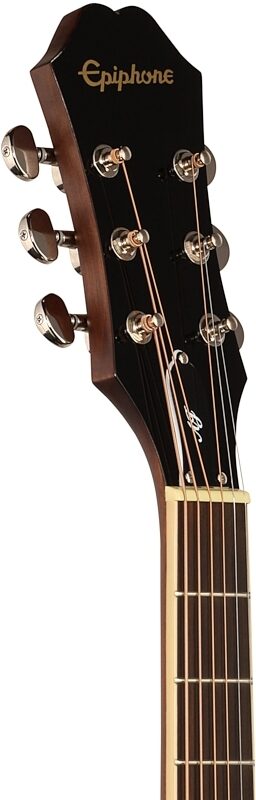 Epiphone AJ-220S Acoustic Guitar, Vintage Sunburst, Headstock Left Front